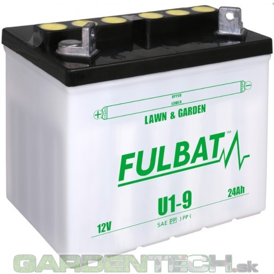 Batéria FullBat 12V-24Ah - suchá / + vľavo